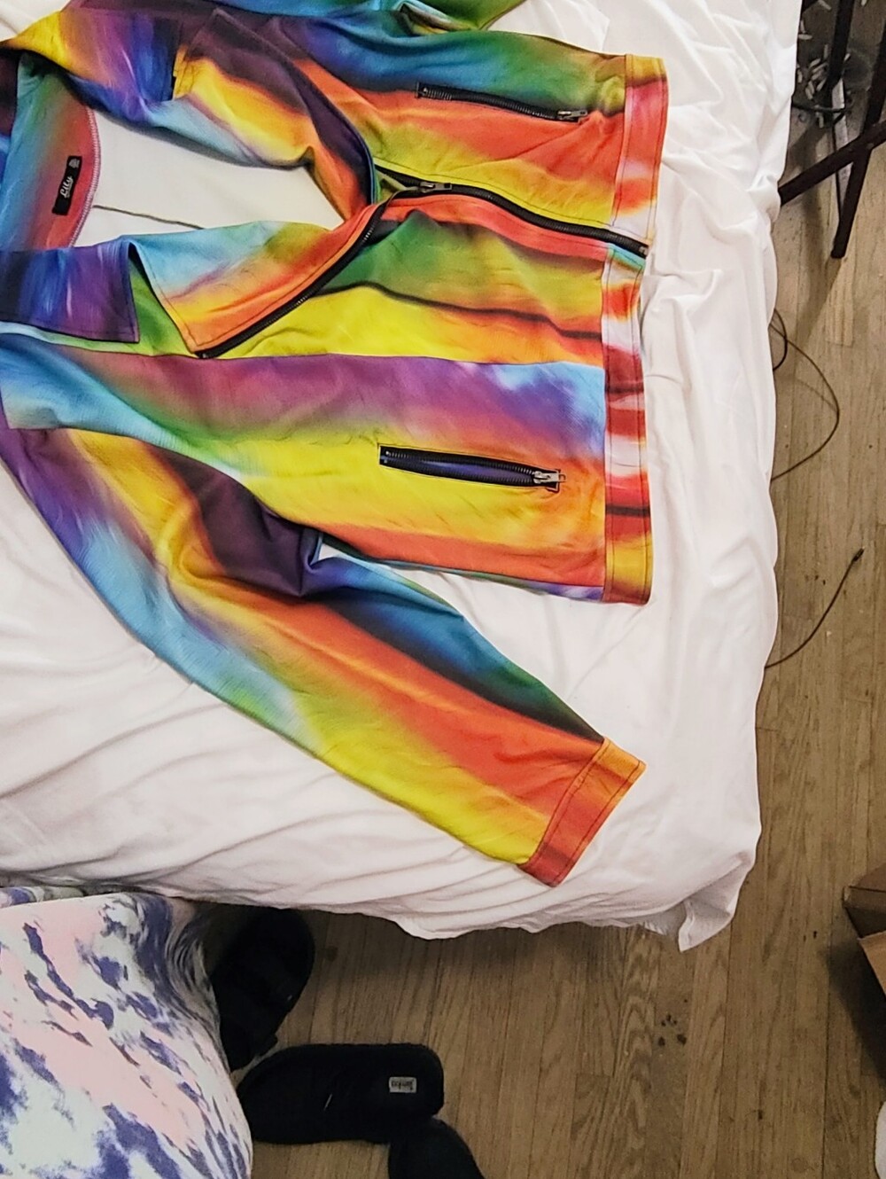Lilly Pulitzer Multicolor Rainbow Zip Blazer Jacket
